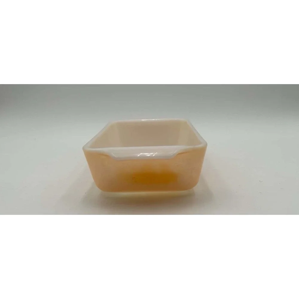Vintage Fire King 1 Qt Peach Luster Loaf/Casserole Dish 9